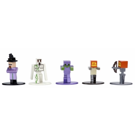 MINECRAFT Zestaw 20 Metalowych Figurek Seria 5